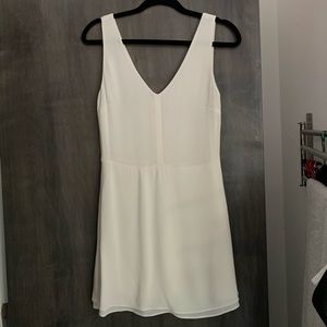 ARITZIA A-LINE IVORY MINI DRESS (4)